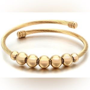 Gold plated SS adjustable Bracelet